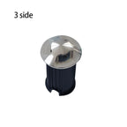 IP67 LED Underground Ground Light 1W 3W 5W AC 85-265V or DC 12V 1 2 3 or 4 Side Flat Aluminum Warm White Natural White Cool White Red Green Blue 4 Pack