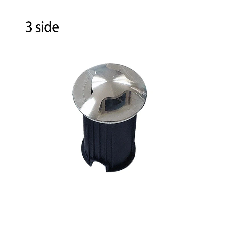 IP67 LED Underground Ground Light 1W 3W 5W AC 85-265V or DC 12V 1 2 3 or 4 Side Flat Aluminum Warm White Natural White Cool White Red Green Blue 4 Pack