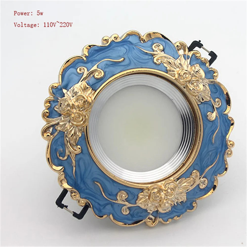 Art Deco Resin Aluminum LED Recessed Downlight 3W 5W 7W Downlight or Spotlight AC 110-220V Warm White Cool White Dining Room Hallway 6 to 9cm Cutout