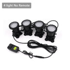 RGB LED Underwater Light 36 LEDs 4.8W IP68 7cm Suction Cup AC 100-240V Aquarium Pool Pond