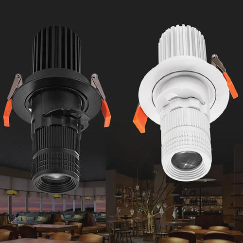 Adjustable Zoom LED Recessed Spotlight 7W 12W 15W 20W Dimmable 85-265V Restaurant Bar