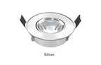 LED Recessed Spotlight 1.5W 3W 8 Degree Narrow Beam Bridgelux CRI 85 D68mm 50-63mm Cutout DC 12-24V or AC 85-265V Silver Gold Black Wine Cabinet