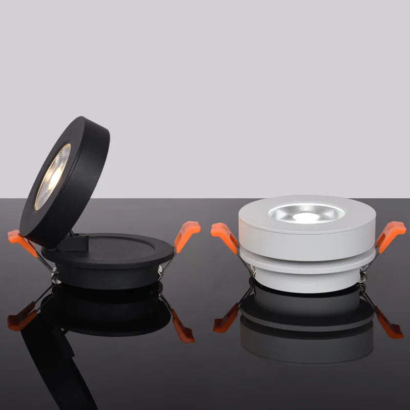 Dimmable COB LED Recessed Downlight 3W 5W 7W 10W 12W 15W 360° Rotate 90° Fold 60° AC 110-230V