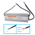 IP67 Waterproof LED Power Supply DC 12V 24V 60W-500W AC 110-250V OCP OVP Auto-Recovery