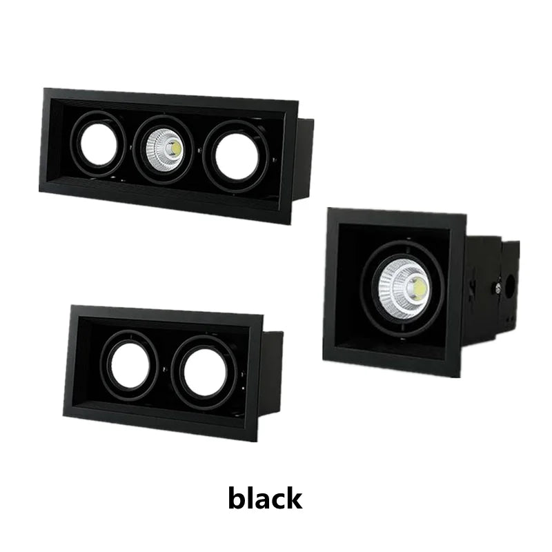 Dimmable COB LED Recessed Downlight 10W 20W 30W 24-Degree CRI 85+ 85-265V Commercial