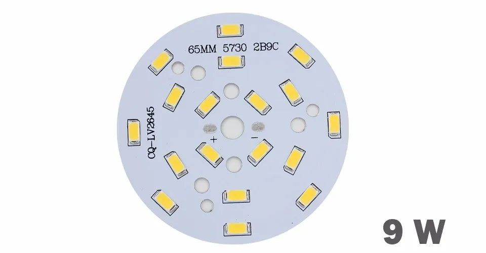 SMD5730 Round LED Lamp Board 3W-36W 110-120lm/W CRI 85+ San'An 300mA DC Warm Natural Cool
