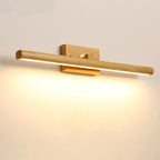 Nordic Wood LED Wall Sconce Single Head Downlight Acrylic Shade Rotatable AC 110-220V Bedroom Bathroom Vanity Mirror Corridor Yellow