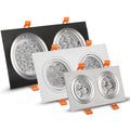 Dimmable Square COB LED Recessed Downlight 3W 5W 7W 10W 14W 18W 45-Degree 85-265V