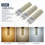 G12 LED Corn Bulb 10W 12W 15W SMD 2835 Epistar 360 Degree AC 85-265V Warm White Neutral White Cool White Clear or No Cover