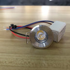 1.5W 3W Mini Bridgelux LED Spotlight 130-260lm 30° CRI 85+ AC/DC 12V-265V 9-Color Black White