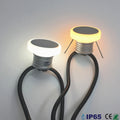 DC 12V 1W LED Recessed Stair Wall Light IP65 D35mm 25mm Cutout Dimmable Warm Neutral Cool