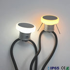 DC 12V 1W LED Recessed Stair Wall Light IP65 D35mm 25mm Cutout Dimmable Warm Neutral Cool