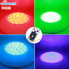 LED Pool Underwater Light 24W 36W IP68 DC 12V RGB Remote Warm White Cool White D280mm