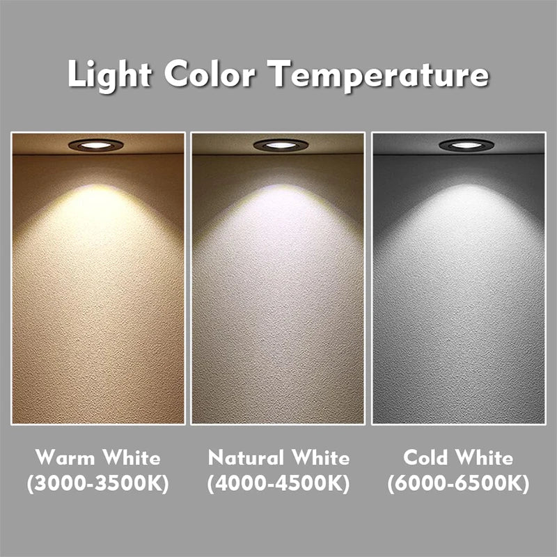 Modern 3W Waterproof LED Downlight Dimmable Ceiling Light