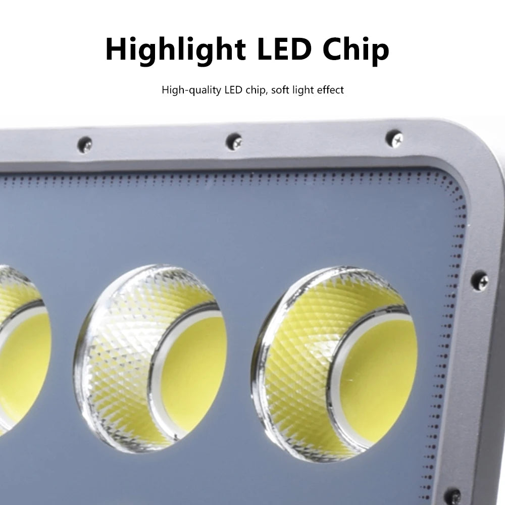 LED Flood Light 100W 200W 600W IP66 AC 110-240V Outdoor Wall Spotlight Aluminum