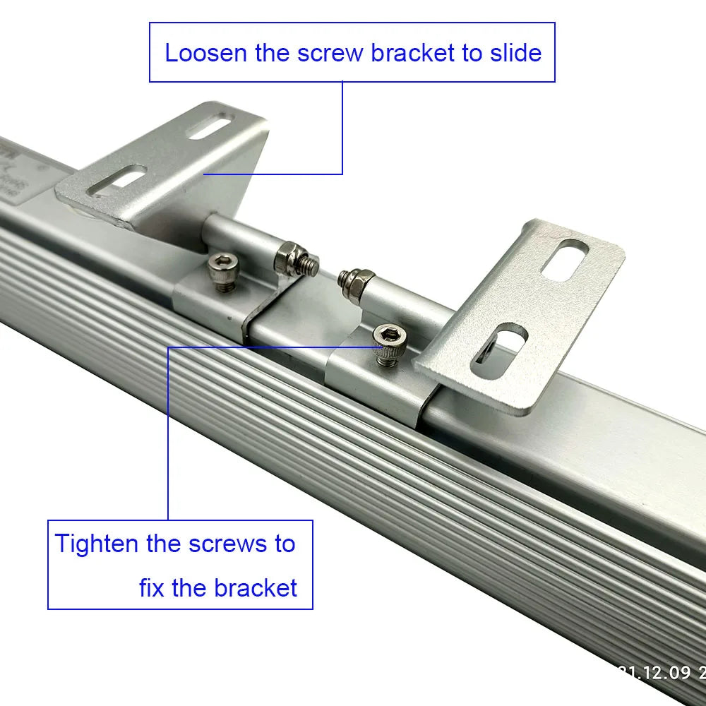 24W 28W 32W IP67 LED Industrial Panel Work Light SMD2835 Frosted Glass Sliding DC 24V AC 100-250V