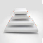 Ultra-Thin Round Square LED Panel Light 10W 18W 24W 36W 180° 80-100lm/W AC 86-265V