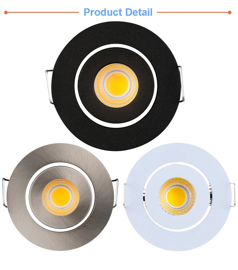 Modern 3W Waterproof LED Downlight Dimmable Ceiling Light