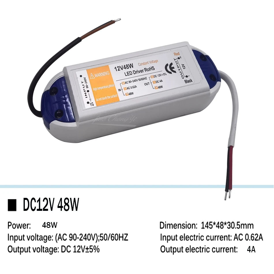 DC 5V LED Power Supply 60W 100W AC 90-240V 12A 20A Switching Adapter LED Strip Transformer
