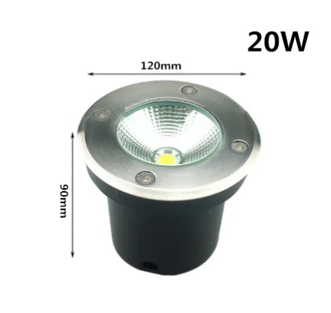LED Underground Ground Light 5W 10W 15W 20W 30W IP67 Waterproof Stainless Steel 85-265V