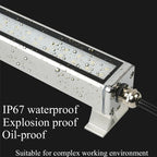 IP67 LED Machine Tool Work Light 8W 12W 18W 24W Aluminum Tempered Glass Cool White 24V 110V 220V CNC Lathe Milling Oil Proof Explosion Proof