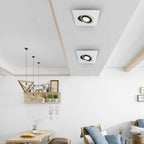 Dimmable Square COB LED Recessed Downlight 5W 7W 10W 12W 15W 360-Degree 25-45° CRI 90+