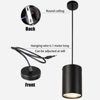 Dimmable COB LED Pendant Ceiling Light 7W 9W 12W 15W 18W 20W 24W CRI 90+ 85-265V