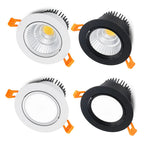 Dimmable COB LED Recessed Downlight 5W 7W 9W 12W 15W 18W Epistar 60-Degree CRI 85+ 85-265V