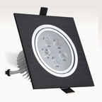 Dimmable Square LED Recessed Downlight 3W 5W 7W 9W 12W 45° No UV AC 85-265V 100,000hr