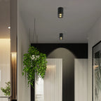Double GU10 COB Epistar LED Surface Downlight 20W 24W CRI 85+ 25° Dimmable AC 85-265V Black