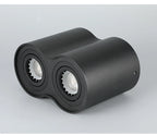 Double GU10 COB Epistar LED Surface Downlight 20W 24W CRI 85+ 25° Dimmable AC 85-265V Black