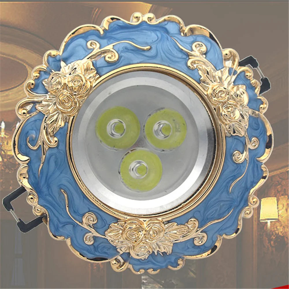 Art Deco Resin Aluminum LED Recessed Downlight 3W 5W 7W Downlight or Spotlight AC 110-220V Warm White Cool White Dining Room Hallway 6 to 9cm Cutout