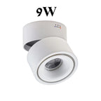 Foldable 360° Rotatable Dimmable COB LED Surface Downlight 7W-16W Double-Head to 32W Black