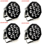 12x RGBWAUV 6-in-1 LED PAR Stage Light 18W DMX 6/10CH 45° AC 90-240V US Plug DJ Party