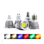 COB Epistar LED Spotlight 6W 9W 12W GU10 E27 E14 GU5.3 MR16 CRI 85+ 120° AC 85-265V