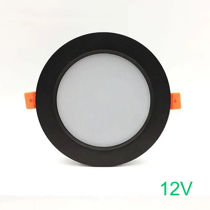 DC 12V LED Recessed Ceiling Downlight 3W 5W 7W 9W 12W 18W CRI 85+ White Black 120-Degree