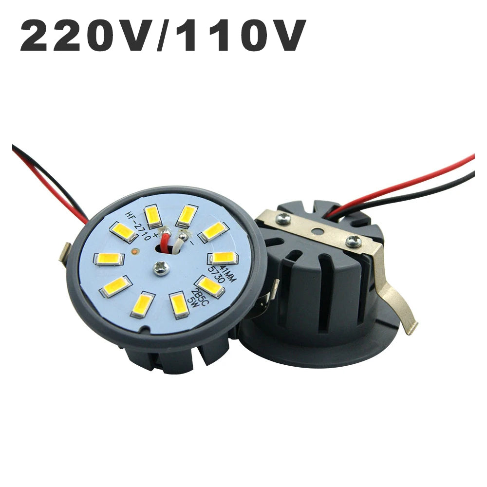 3W 5W 6W 10W Three-Way SMD2835 LED Integrated Light Cup Recessed Downlight AC 100-240V