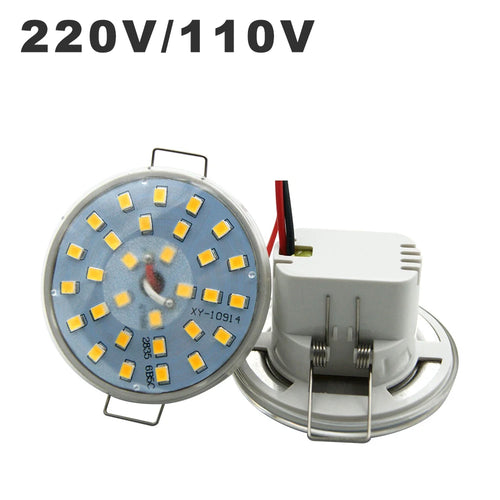 3W 5W 6W 10W Three-Way SMD2835 LED Integrated Light Cup Recessed Downlight AC 100-240V