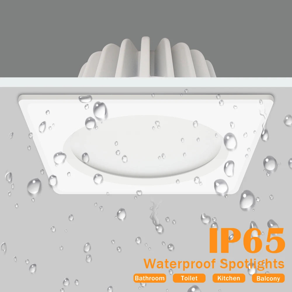 Modern IP65 Waterproof LED Ceiling Spotlight Fixture