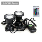 RGB LED Underwater Light 36 LEDs 4.8W IP68 7cm Suction Cup AC 100-240V Aquarium Pool Pond