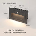 IP65 LED Outdoor Step Wall Light PIR Sensor or Switch Control Die Cast Aluminum Warm White Cool White AC 85-265V or DC 12-24V Black White