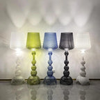 Italian Designer Hollowed Acrylic Floor Lamp E27 500x1650mm AC 110-240V White Black Blue
