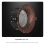 Wood Grain COB LED Recessed Downlight 7W 10W 12W 15W 18W Aluminum CRI 97 120 lm/W Touch Switch Dimmable AC 100-240V Ceiling Spot