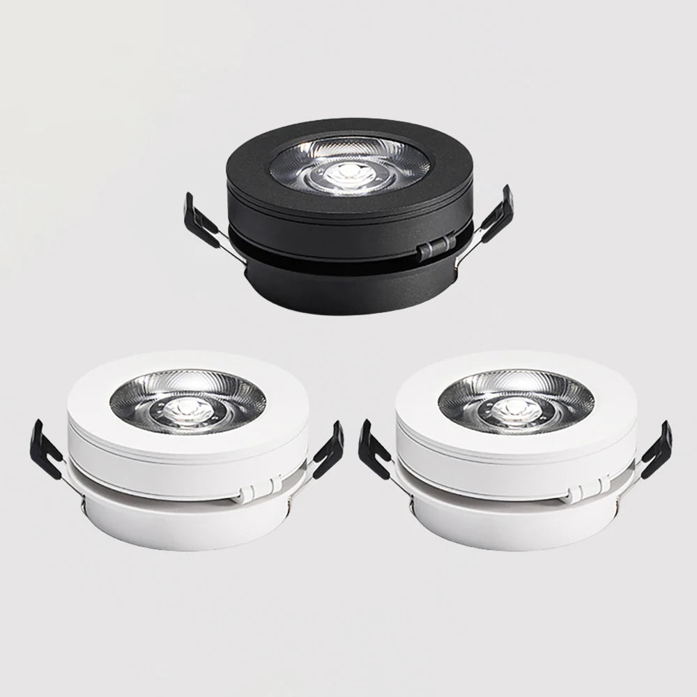 Dimmable 360-Degree Rotatable COB LED Recessed Downlight 5W 7W 9W 12W 15W 18W 24-Degree