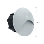 3W IP65 LED Recessed Stair Step Light AC 100-240V Sand White Black Gray 50,000hr Wall Lamp