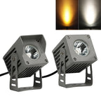 IP65 COB LED Flood Light 15W 20W 30W 40W CRI 92 Brushed Aluminum AC 85-260V or DC 24V Warm White Cool White Outdoor Landscape Spotlight