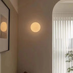 Modern Minimalist Glass Ball LED Wall Lamp Iron Dimmable AC 90-260V Bedroom Living Room
