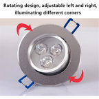COB LED Recessed Downlight 3W 6W 10W 14W 18W 24W CRI 95 120 Degree IP52 Die Cast Aluminum Dimmable Driver Included AC 85-265V Warm White Natural White Cool White