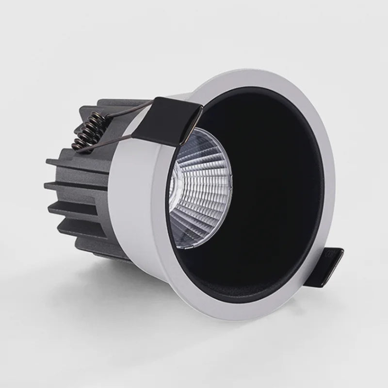 Dimmable COB LED Recessed Downlight 7W 9W 12W 15W 18W 20W CRI 92+ 15°-60° AC 85-265V