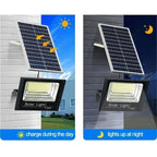 30W Solar LED Flood Light IP67 Remote Control 1000mAh Adjustable Angle Outdoor Street Villa